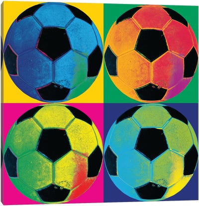 Ball Four-Soccer Canvas Art Print - Kids Sports Art