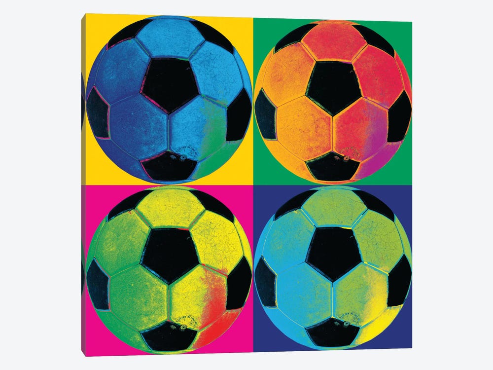 Ball Four-Soccer by Wild Apple Portfolio 1-piece Canvas Print