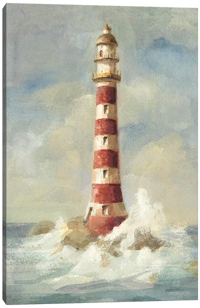 Lighthouse II Canvas Art Print - Building & Skyscraper Art