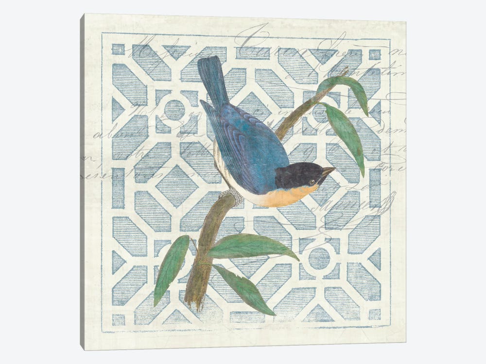 Monument Etching Tile I Blue Bird by Wild Apple Portfolio 1-piece Art Print