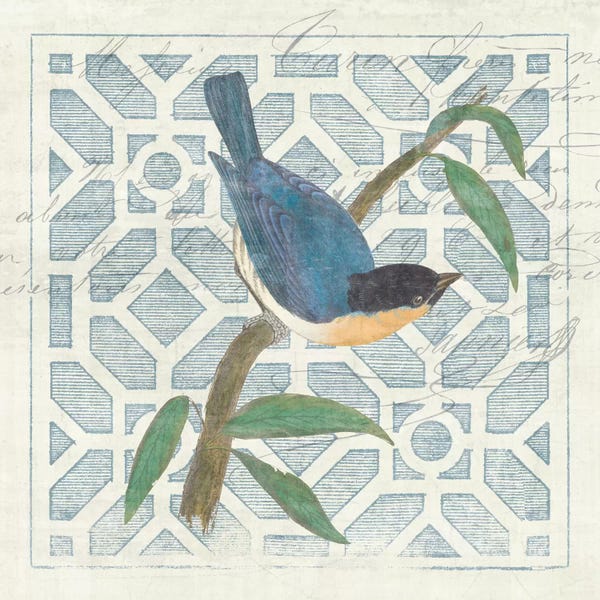 Wild Apple Portfolio: Monument Etching Tile I Blue Bird by Wild Apple Portfolio