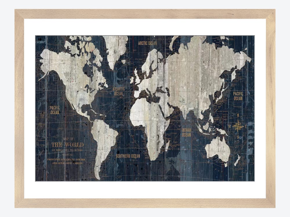 world map graphic art