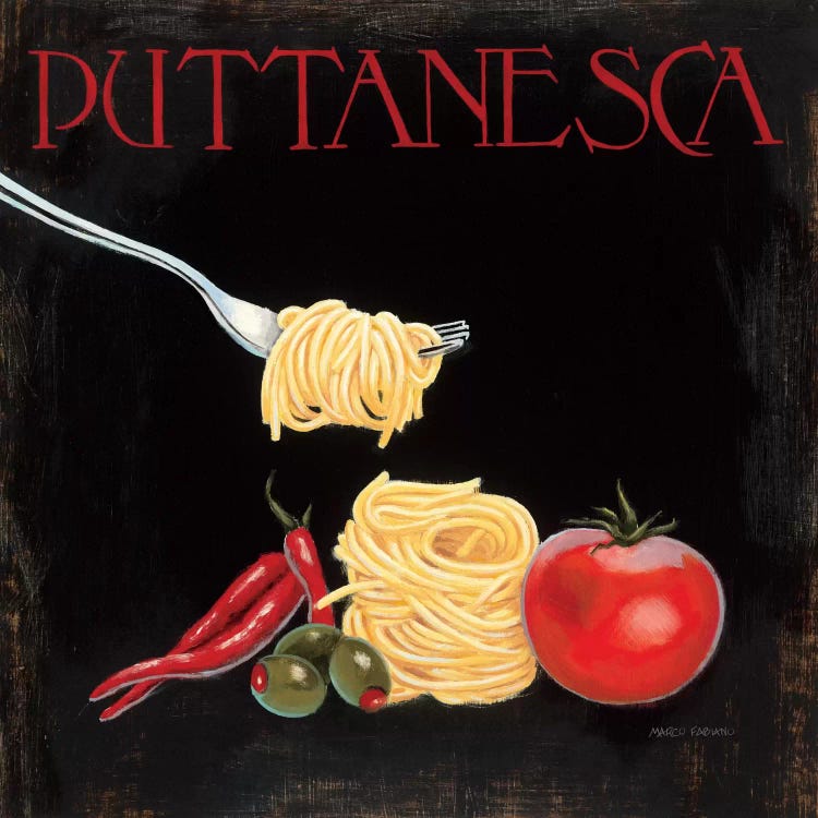 Italian Cuisine I by Marco Fabiano wall art