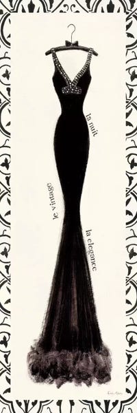 Emily Adams: Couture Noir Original I with Border by Emily Adams