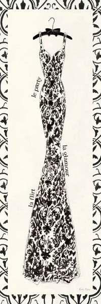 Emily Adams: Couture Noir Original II with Border by Emily Adams