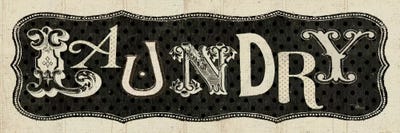 Room Signs I - Laundry by Pela Studio canvas print