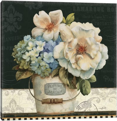French Vases I Canvas Art Print - Magnolias
