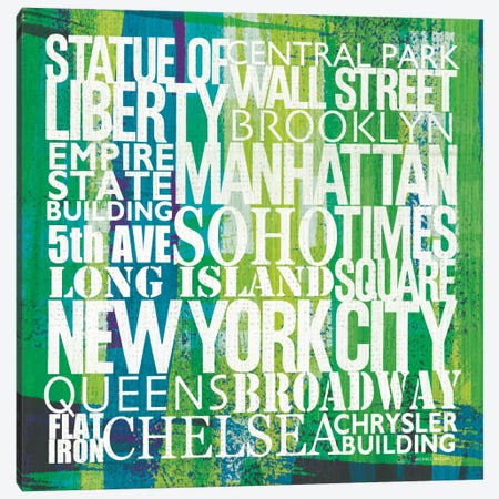 New York City Life Patterns I Canvas Print #WAC2111} by Michael Mullan Canvas Art Print