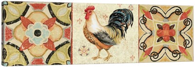 Bohemian Rooster Panel I  Canvas Art Print - Scroll
