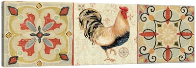 Bohemian Rooster Panel II  Canvas Art Print - Scroll