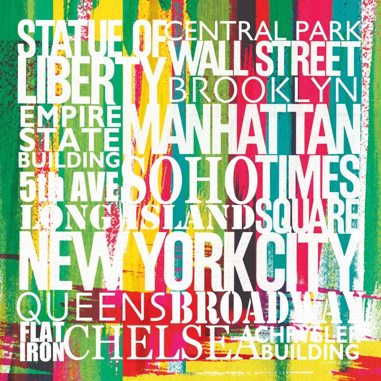 New York City Life Patterns VII  by Michael Mullan wall art