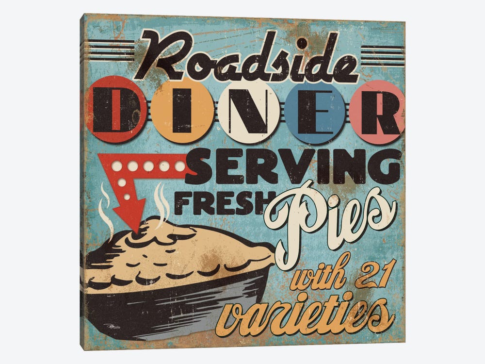 Diners and Drive Ins II by Pela Studio 1-piece Canvas Artwork