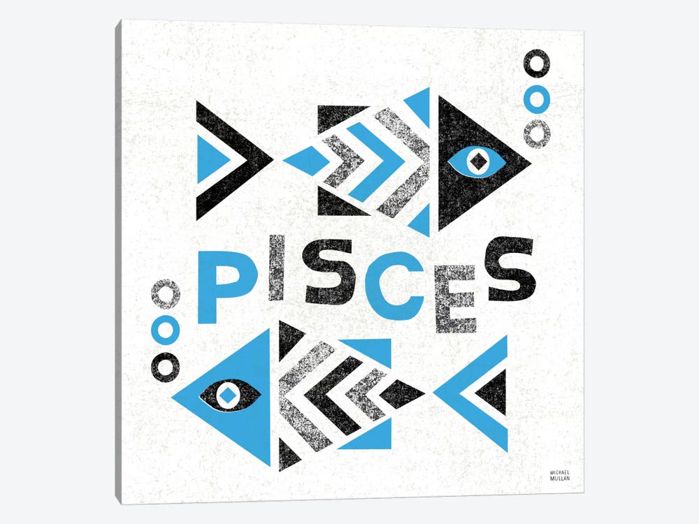 Zodiac Pisces Canvas Art Print By Michael Mullan Icanvas