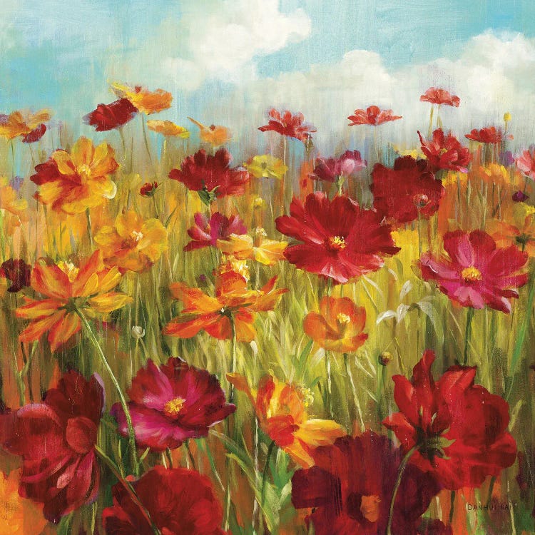 Cosmos in the Field by Danhui Nai wall art