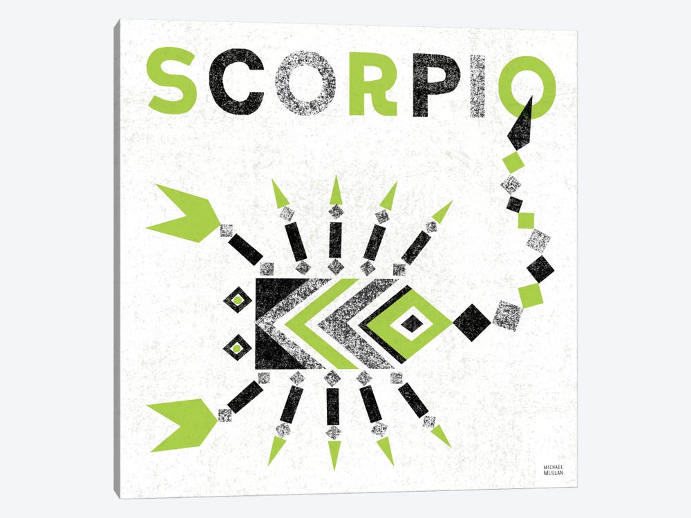 Zodiac Scorpio by Michael Mullan 1-piece Canvas Art Print