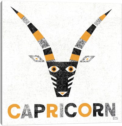 Zodiac Capricorn Canvas Art Print - Capricorn Art