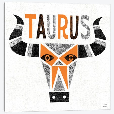 Zodiac Taurus Canvas Print #WAC2213} by Michael Mullan Canvas Artwork
