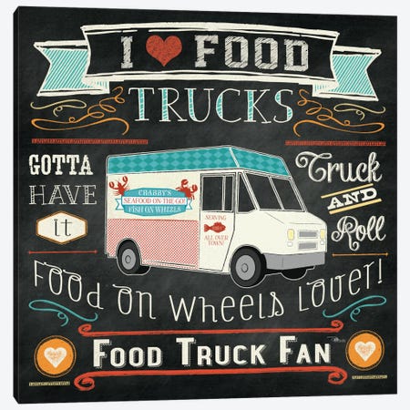 Food Truck I Canvas Print #WAC2217} by Pela Studio Art Print