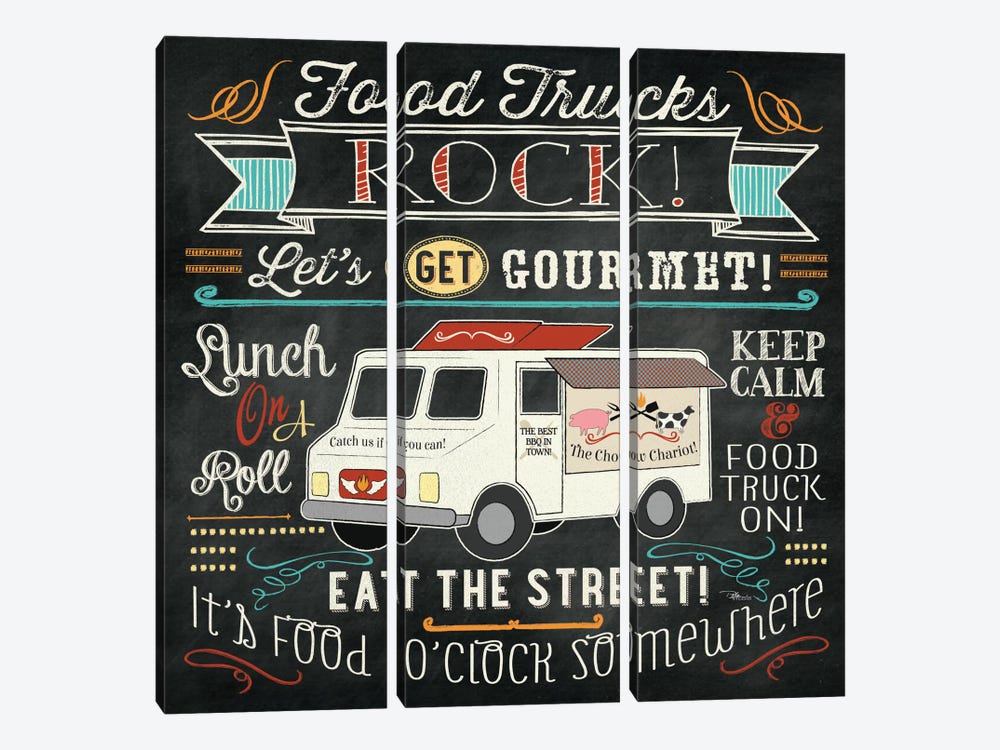 Food Truck II by Pela Studio 3-piece Canvas Art