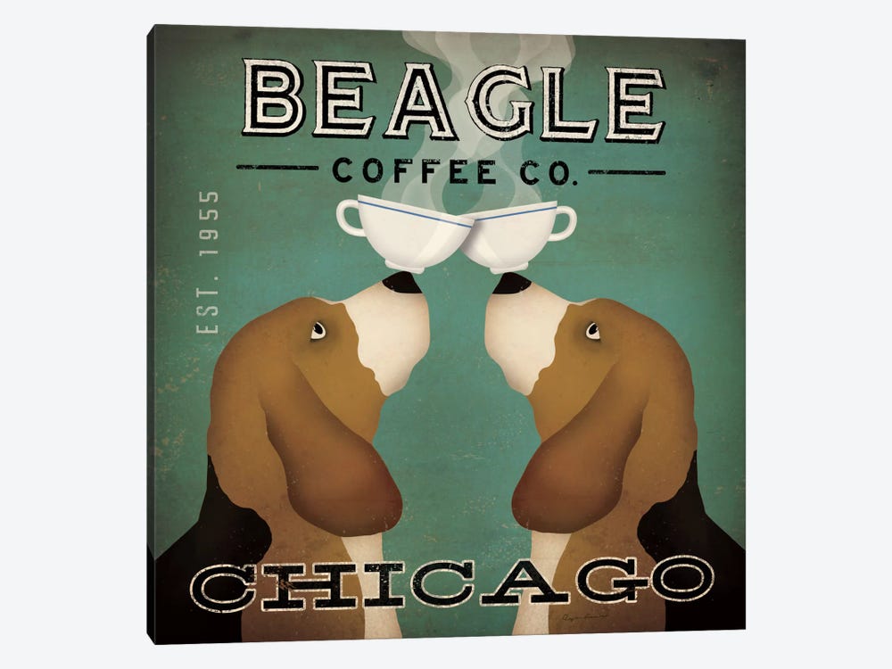 Beagle Coffee Co. by Ryan Fowler 1-piece Art Print
