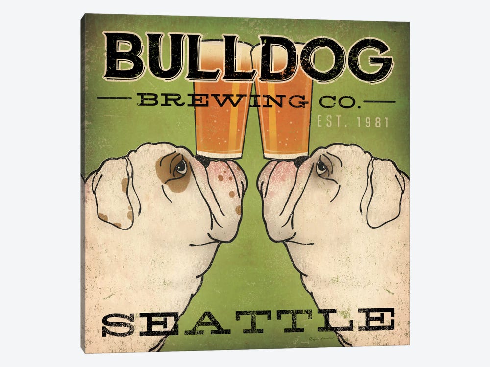 Bulldog Brewing Co. by Ryan Fowler 1-piece Canvas Artwork