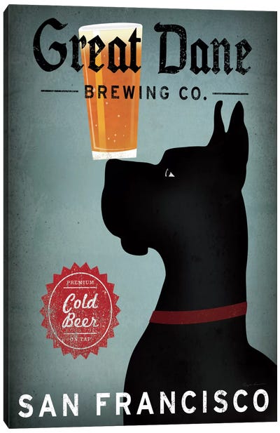 Great Dane Brewing Co. Canvas Art Print - Food & Drink Posters