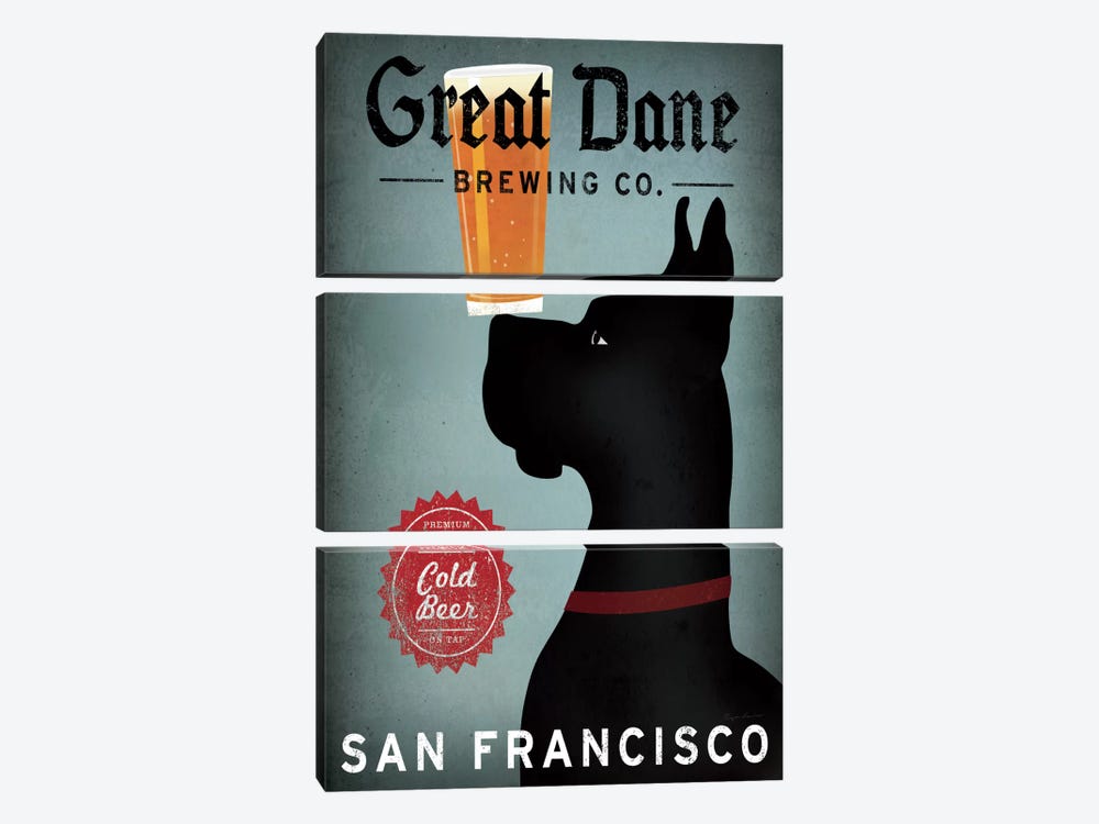 Great Dane Brewing Co. by Ryan Fowler 3-piece Canvas Print