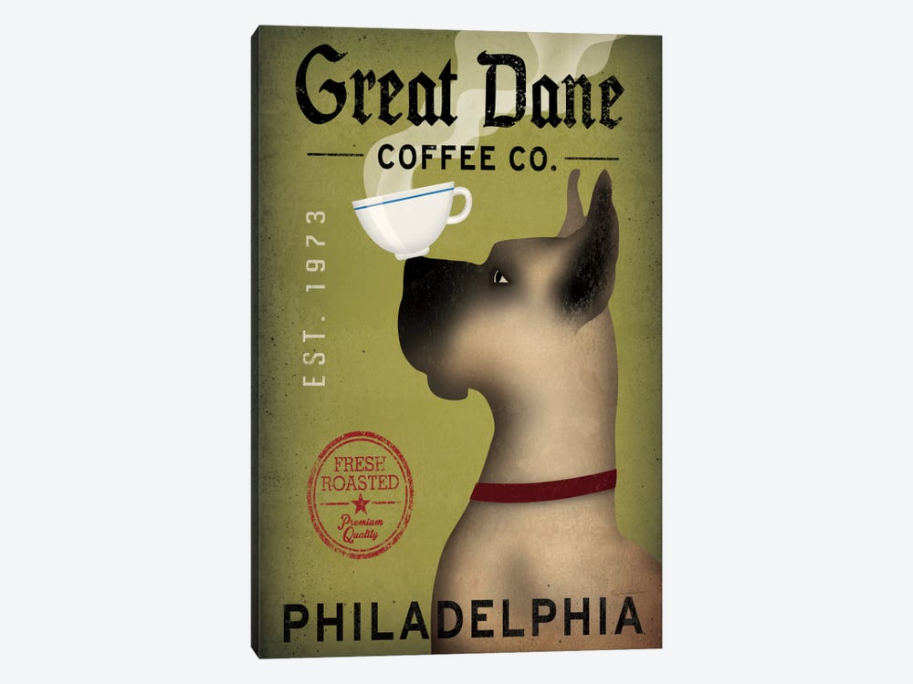 Great Dane Coffee Co. by Ryan Fowler 1-piece Canvas Art