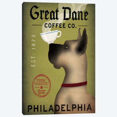 Great Dane Coffee Co. Canvas Print #WAC2243} by Ryan Fowler Canvas Art Print