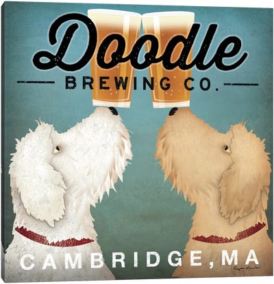 Doodle Brewing Co. Canvas Art Print - Best Selling Dog Art