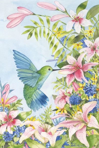 Spring: Pink Tiger Lilies by Kathleen Parr McKenna