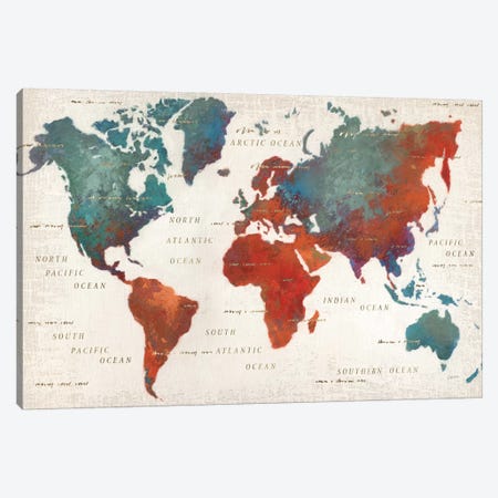Colorful World I Canvas Print #WAC2254} by James Wiens Canvas Print