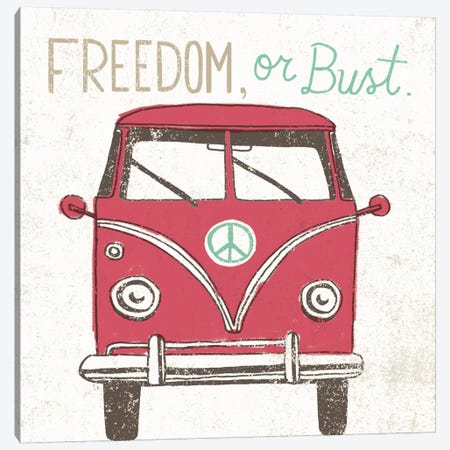 Road Trip Bus Canvas Print #WAC2264} by Oliver Towne Canvas Wall Art