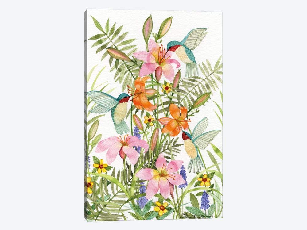 Anniversary Daylilies by Kathleen Parr McKenna 1-piece Canvas Art Print