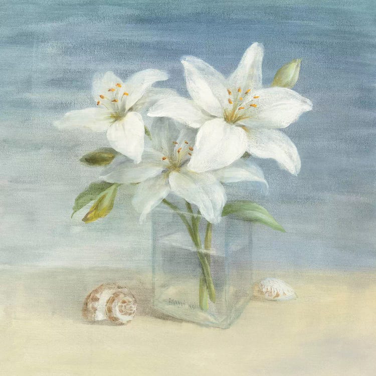 Lilies and Shells by Danhui Nai wall art
