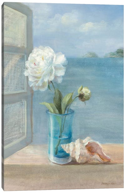 Coastal Floral I Canvas Art Print - Gentle Pastel Art