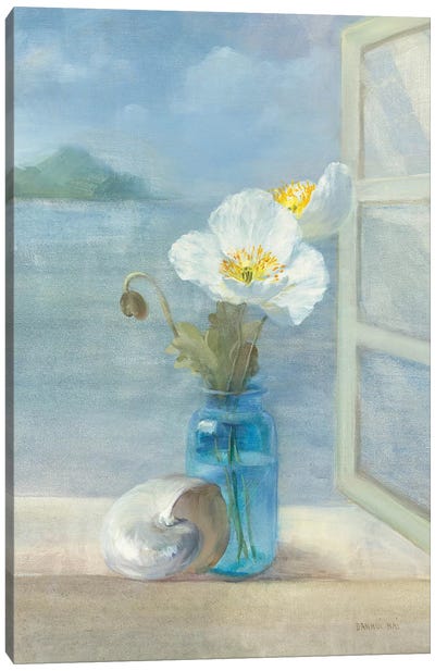 Coastal Floral II Canvas Art Print - Jordy Blue