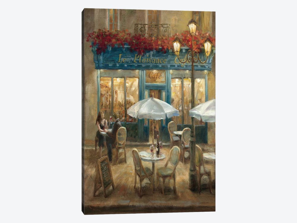 Paris Cafe I Crop 1-piece Canvas Print