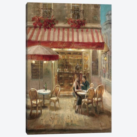 Paris Cafe II Crop Canvas Print #WAC236} by Danhui Nai Canvas Wall Art