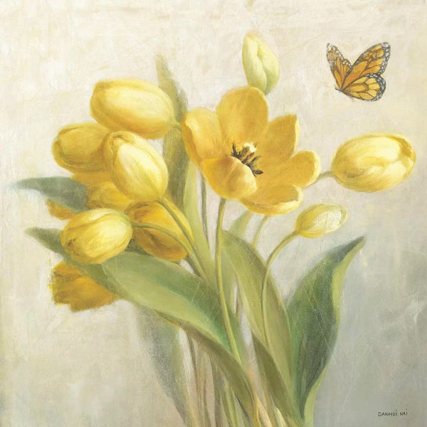 Tulips: Yellow French Tulips by Danhui Nai