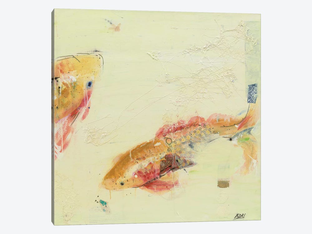 Fish in the Sea II by Kellie Day 1-piece Canvas Art