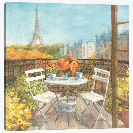 September in Paris Crop Canvas Print #WAC253} by Danhui Nai Canvas Print