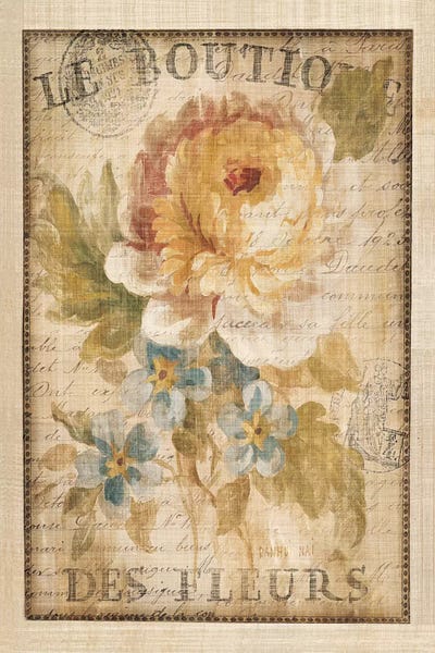 French Country Décor: Parisian Flowers I by Danhui Nai