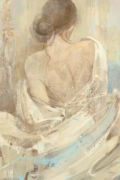 Large Art for Bathroom - Canvas Prints: Abstract Figure Study I by Albena Hristova