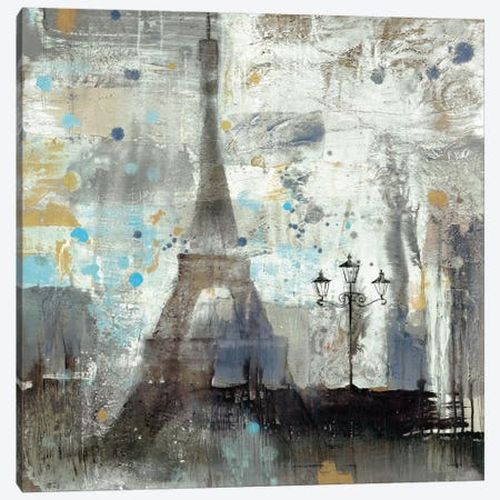 Eiffel Tower Neutral Canvas Print #WAC2720} by Albena Hristova Canvas Art