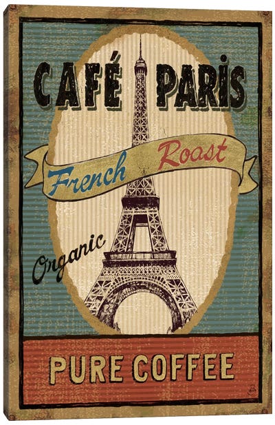 Coffee Blend Label II  Canvas Art Print - French Cuisine Art