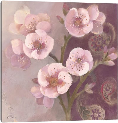 Gypsy Blossoms II Canvas Art Print - Copper & Rose