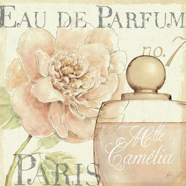 Shabby Chic Décor: Fleurs and Parfum II by Daphne Brissonnet