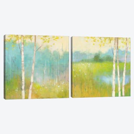 Spring Fling Diptych Canvas Print Set #WAC2HSET080} by Julia Purinton Canvas Wall Art