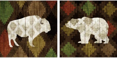 Southwest Lodge Diptych Art Print By Michael Mullan Icanvas